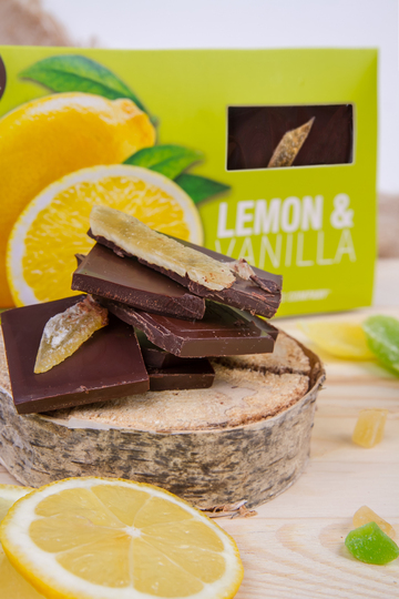 Темный шоколад Лимон-ваниль