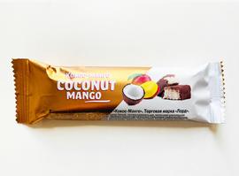 Батончик в шоколадной глазури "Кокос-Манго" 50г